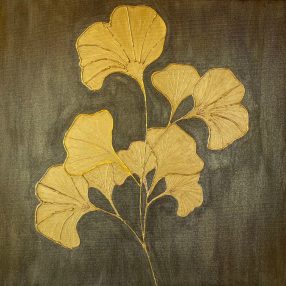 Arany ginkgo kép, 60 cm x 60 cm