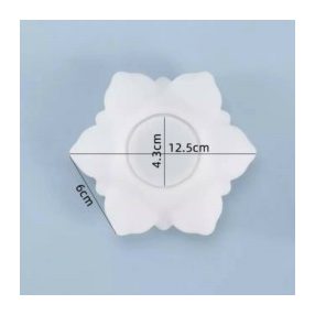 Szilikon öntőforma, lótusz mécsestartó