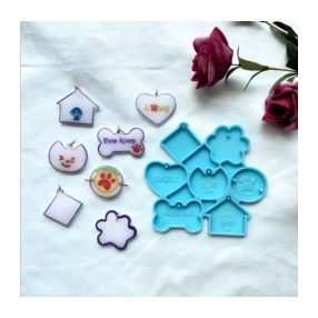 Szilikon öntőforma, házikedvenc medálok
