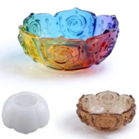 Szilikon öntőforma, lótusz tálka