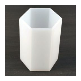 Szilikon öntőforma, hatszög tömb, 5 cm