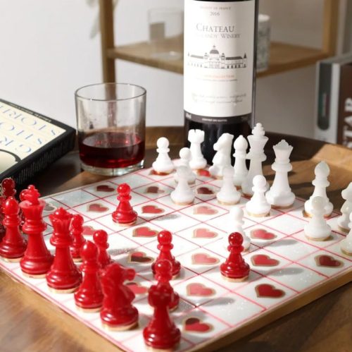 Szilikon öntőforma, sakkfigura készlet