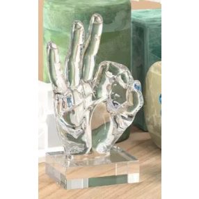 Szilikon öntőforma, béke kéz jel