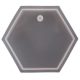 Szilikon öntőforma,  hatszög medál