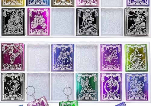 Szilikon öntőforma,  tarot kártya szett