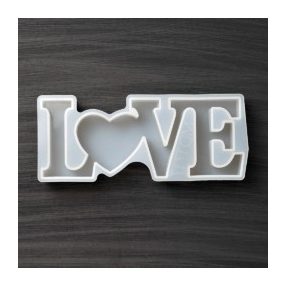 Szilikon öntőforma, love felirat