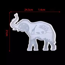 Szilikon öntőforma, elefánt, 21 cm x 24,5 cm